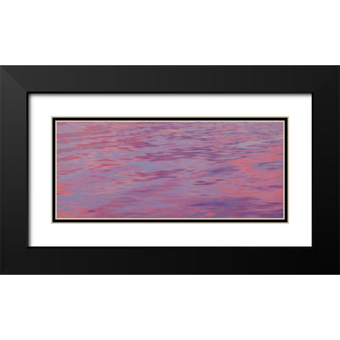 Washington, Hood Canal Sunset reflections Black Modern Wood Framed Art Print with Double Matting by Paulson, Don