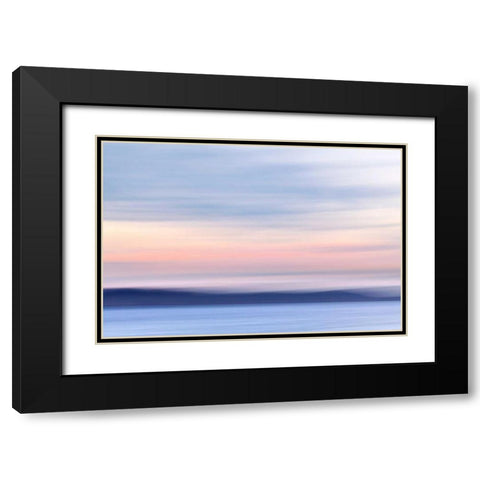 Washington, Hood Canal Abstract of ocean and sky Black Modern Wood Framed Art Print with Double Matting by Paulson, Don