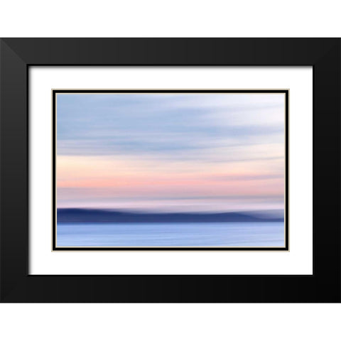 Washington, Hood Canal Abstract of ocean and sky Black Modern Wood Framed Art Print with Double Matting by Paulson, Don