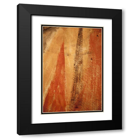 Mexico Abstract wall pattern Black Modern Wood Framed Art Print with Double Matting by Paulson, Don