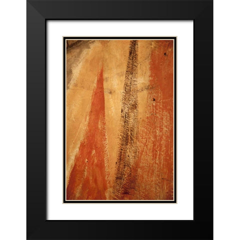 Mexico Abstract wall pattern Black Modern Wood Framed Art Print with Double Matting by Paulson, Don