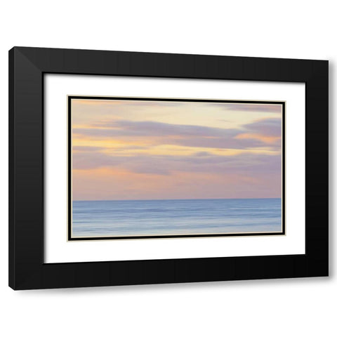 Washington, San Juans Abstract sunset scenic Black Modern Wood Framed Art Print with Double Matting by Paulson, Don