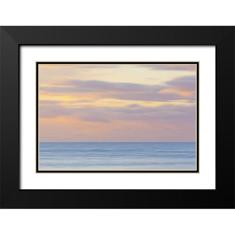 Washington, San Juans Abstract sunset scenic Black Modern Wood Framed Art Print with Double Matting by Paulson, Don