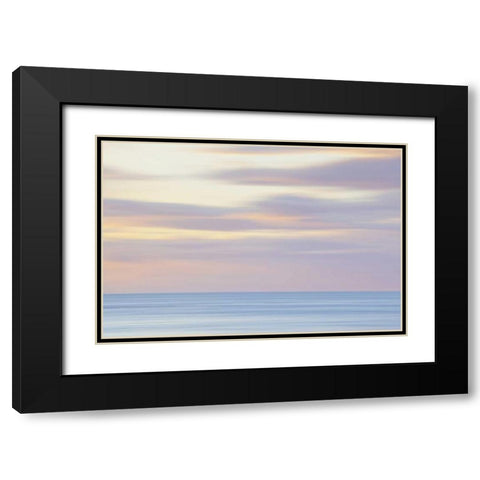 Washington, San Juans Abstract sunset scenic Black Modern Wood Framed Art Print with Double Matting by Paulson, Don