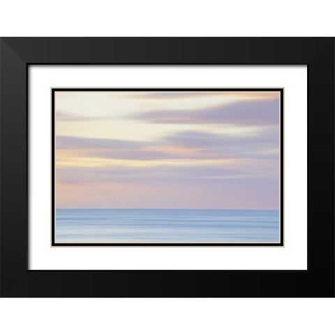 Washington, San Juans Abstract sunset scenic Black Modern Wood Framed Art Print with Double Matting by Paulson, Don