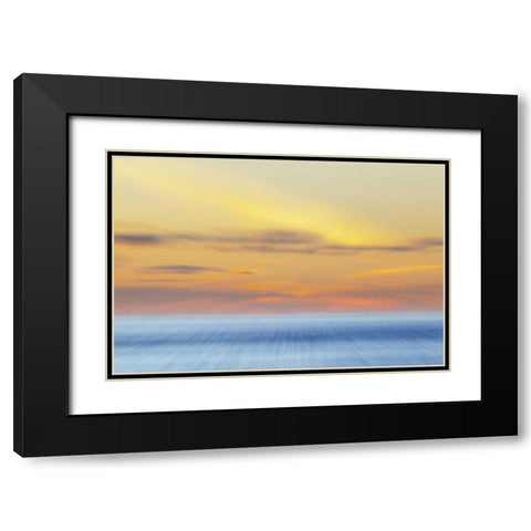 Washington, San Juans Abstract sunset scenic Black Modern Wood Framed Art Print with Double Matting by Paulson, Don