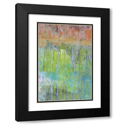 Washington, Fort Hayden Abstract painted wall Black Modern Wood Framed Art Print with Double Matting by Paulson, Don