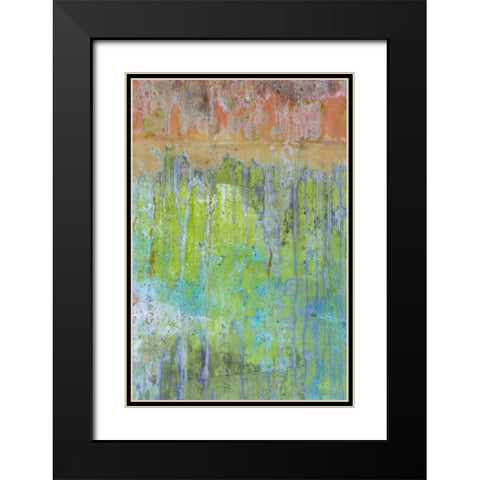 Washington, Fort Hayden Abstract painted wall Black Modern Wood Framed Art Print with Double Matting by Paulson, Don