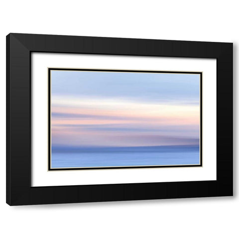 Washington, Hood Canal Abstract of ocean and sky Black Modern Wood Framed Art Print with Double Matting by Paulson, Don