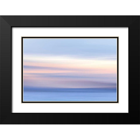 Washington, Hood Canal Abstract of ocean and sky Black Modern Wood Framed Art Print with Double Matting by Paulson, Don