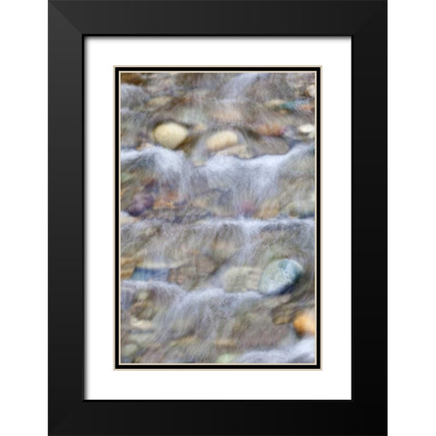 USA, Washington Small rocky stream Black Modern Wood Framed Art Print with Double Matting by Paulson, Don