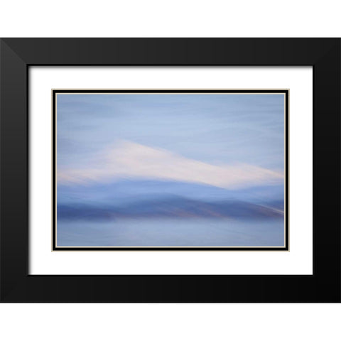 Washington, Mount Baker Abstract of Mount Baker Black Modern Wood Framed Art Print with Double Matting by Paulson, Don