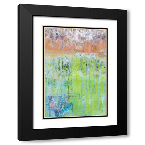 Washington, Fort Hayden Abstract painted wall Black Modern Wood Framed Art Print with Double Matting by Paulson, Don