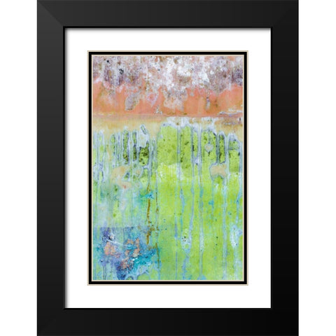 Washington, Fort Hayden Abstract painted wall Black Modern Wood Framed Art Print with Double Matting by Paulson, Don