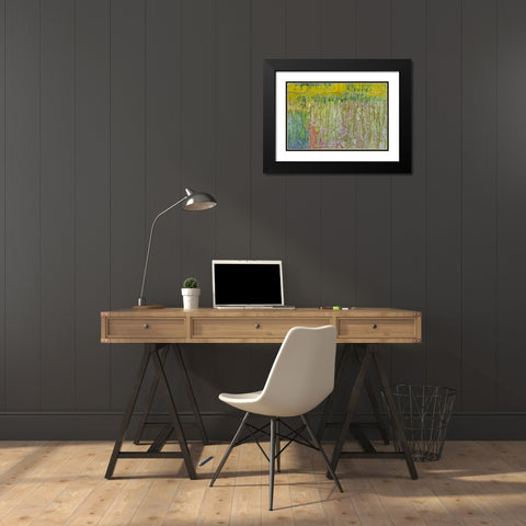 Washington, Fort Hayden Abstract painted wall Black Modern Wood Framed Art Print with Double Matting by Paulson, Don
