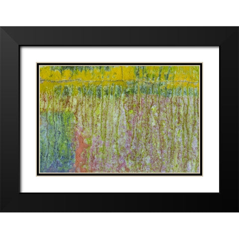 Washington, Fort Hayden Abstract painted wall Black Modern Wood Framed Art Print with Double Matting by Paulson, Don