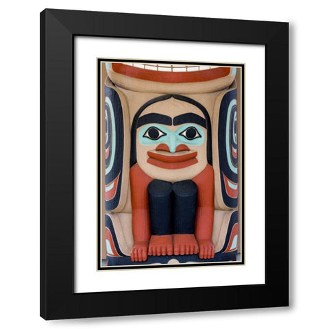 USA, Washington State, Jamestown Totem art PR Black Modern Wood Framed Art Print with Double Matting by Paulson, Don