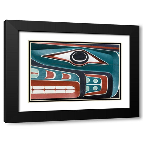 USA, Washington State, Jamestown Totem art PR Black Modern Wood Framed Art Print with Double Matting by Paulson, Don