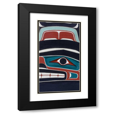 USA, Washington State, Jamestown Totem art PR Black Modern Wood Framed Art Print with Double Matting by Paulson, Don