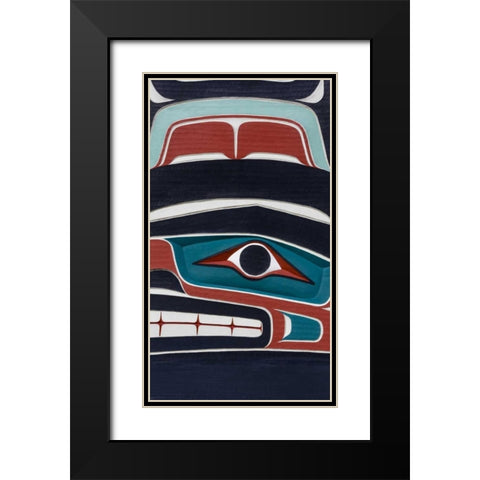 USA, Washington State, Jamestown Totem art PR Black Modern Wood Framed Art Print with Double Matting by Paulson, Don