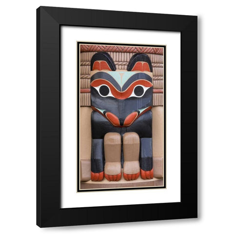 USA, Washington State, Jamestown Totem art PR Black Modern Wood Framed Art Print with Double Matting by Paulson, Don