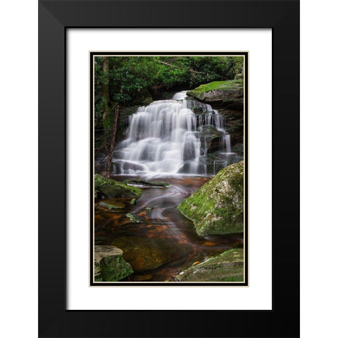 Second Ekalaka Falls-Blackwater Falls State Park-West Virginia Black Modern Wood Framed Art Print with Double Matting by Majchrowicz, Alan