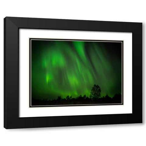 My Perfect Night Black Modern Wood Framed Art Print with Double Matting by Caroline Stroksnes, Mette