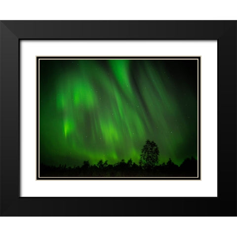 My Perfect Night Black Modern Wood Framed Art Print with Double Matting by Caroline Stroksnes, Mette