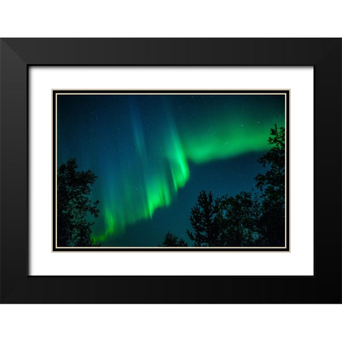 Heavens Signature Black Modern Wood Framed Art Print with Double Matting by Caroline Stroksnes, Mette