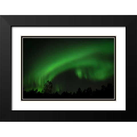 The Light Shower Black Modern Wood Framed Art Print with Double Matting by Caroline Stroksnes, Mette
