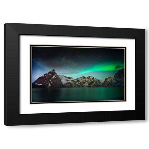 Lille Toppacya Black Modern Wood Framed Art Print with Double Matting by Ghesquiere, Hilde