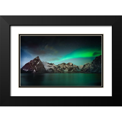 Lille Toppacya Black Modern Wood Framed Art Print with Double Matting by Ghesquiere, Hilde