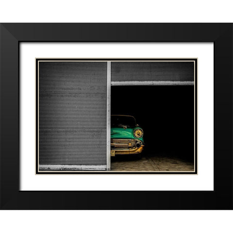 Hidden Beauty Black Modern Wood Framed Art Print with Double Matting by Pentaxian