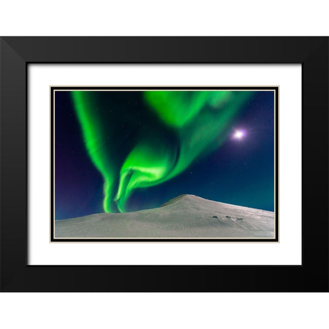 Dancing With The Moon Black Modern Wood Framed Art Print with Double Matting by George, Andrew
