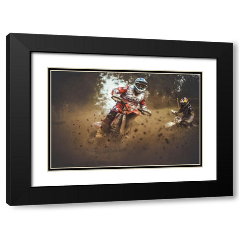 #87 Black Modern Wood Framed Art Print with Double Matting by Gonzalez, Carlos