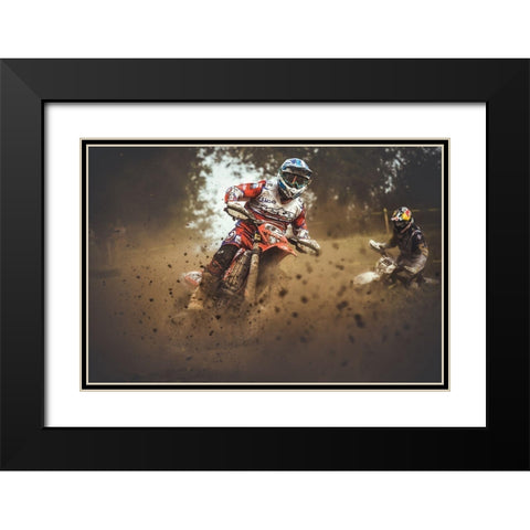 #87 Black Modern Wood Framed Art Print with Double Matting by Gonzalez, Carlos