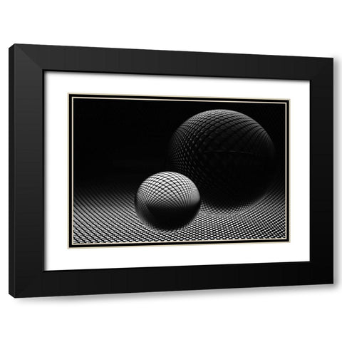 Darkness Black Modern Wood Framed Art Print with Double Matting by Westum, Heidi