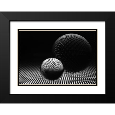 Darkness Black Modern Wood Framed Art Print with Double Matting by Westum, Heidi