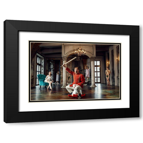 D?N?NÂDdn? Black Modern Wood Framed Art Print with Double Matting by Smirnov, Sergei