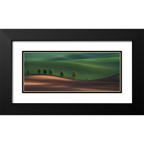 Alley Black Modern Wood Framed Art Print with Double Matting by Svoboda Mqep, Peter