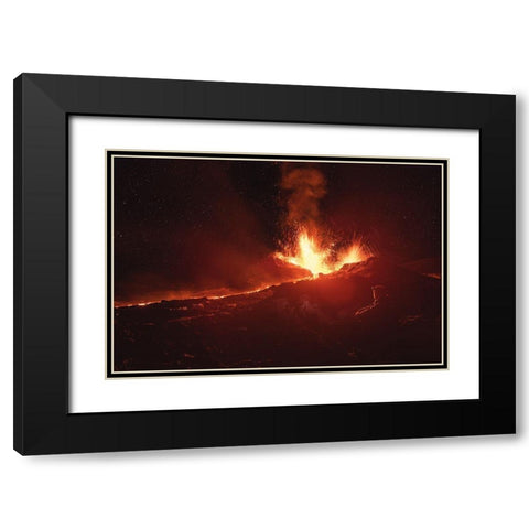 Contemplation Black Modern Wood Framed Art Print with Double Matting by Gabriel, Barathieu