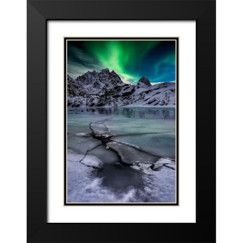 Untitled Black Modern Wood Framed Art Print with Double Matting by Martin Castan, David