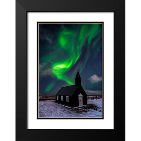 Untitled Black Modern Wood Framed Art Print with Double Matting by Martin Castan, David