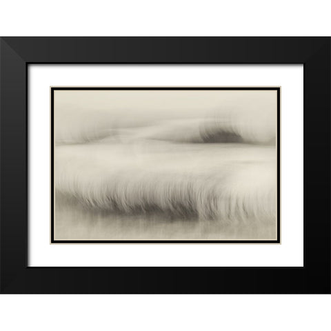 Waterside Black Modern Wood Framed Art Print with Double Matting by Talen, Nel
