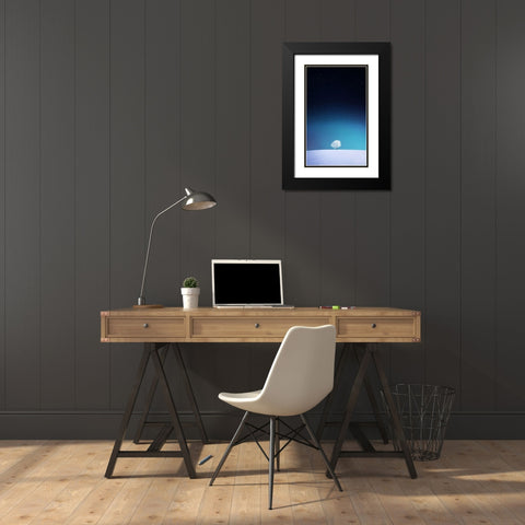 Apple Black Modern Wood Framed Art Print with Double Matting by Hamiti, Bess