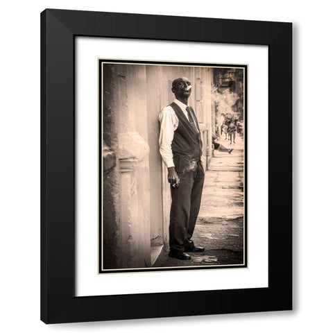 Street Cigar Black Modern Wood Framed Art Print with Double Matting by Wride, Linda