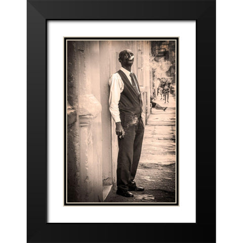 Street Cigar Black Modern Wood Framed Art Print with Double Matting by Wride, Linda