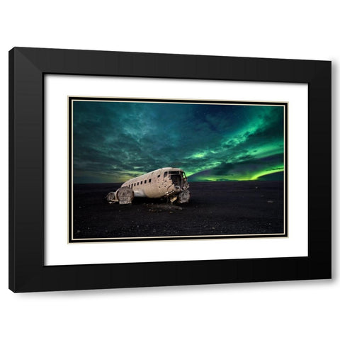 Just-In - A Bieber Party ! Black Modern Wood Framed Art Print with Double Matting by Resende, Carlos