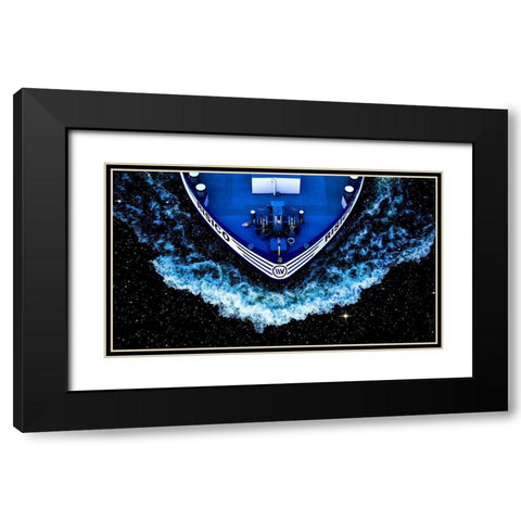 Starship Black Modern Wood Framed Art Print with Double Matting by Grosshanten, Klaus