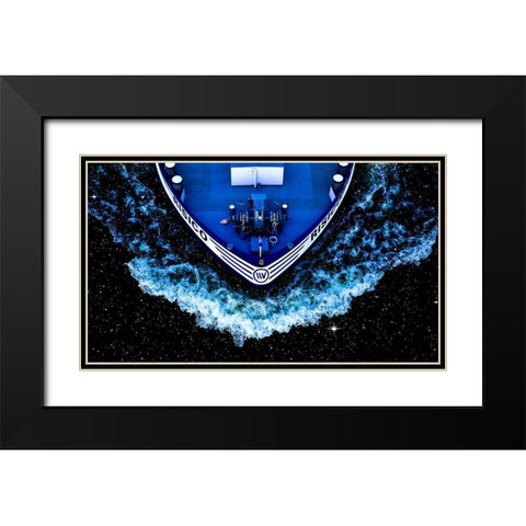 Starship Black Modern Wood Framed Art Print with Double Matting by Grosshanten, Klaus